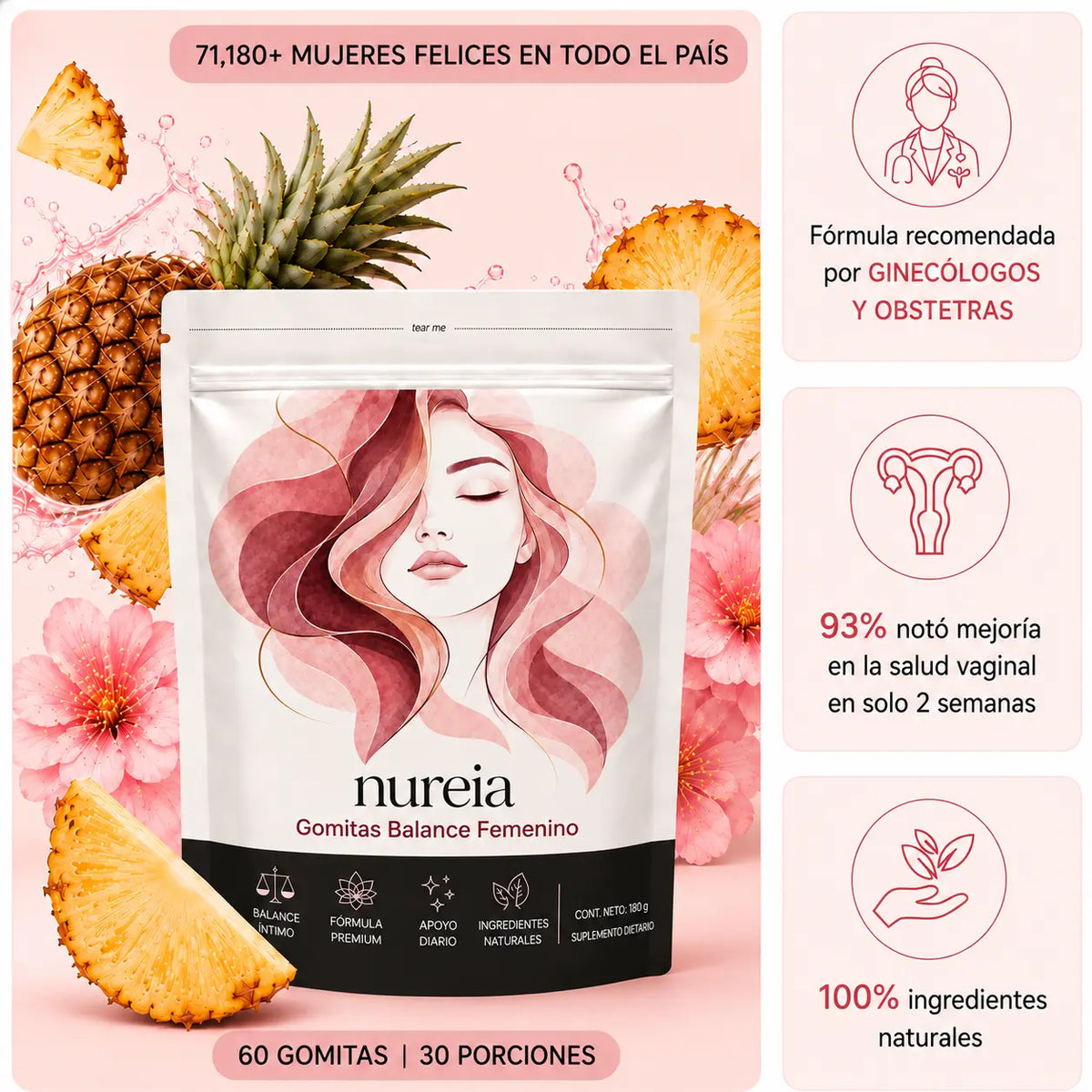 Nureia | Elimina el mal olor íntimo y equilibra el ph